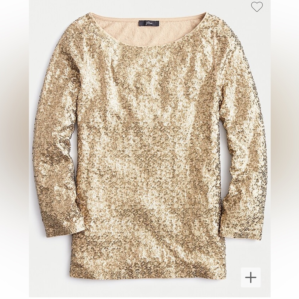 J CREW | S | Gold Sequins